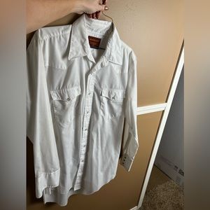 Vintage western pearl snap